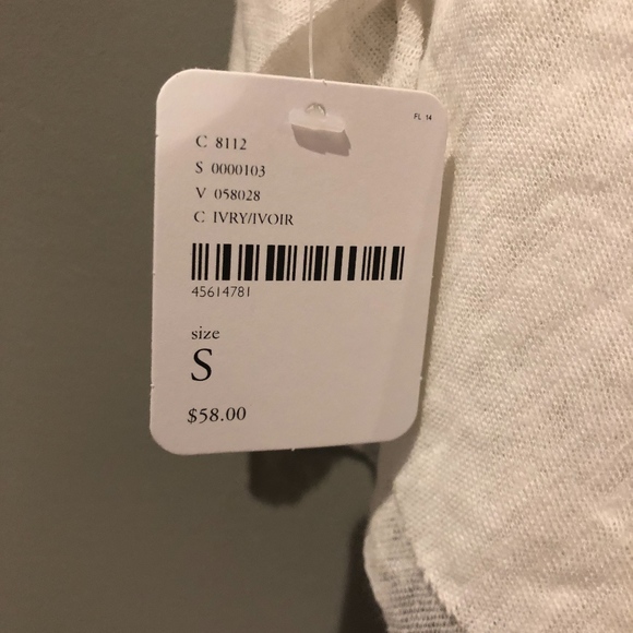 Free People Ivory Tank sz S NWT - Picture 4 of 4